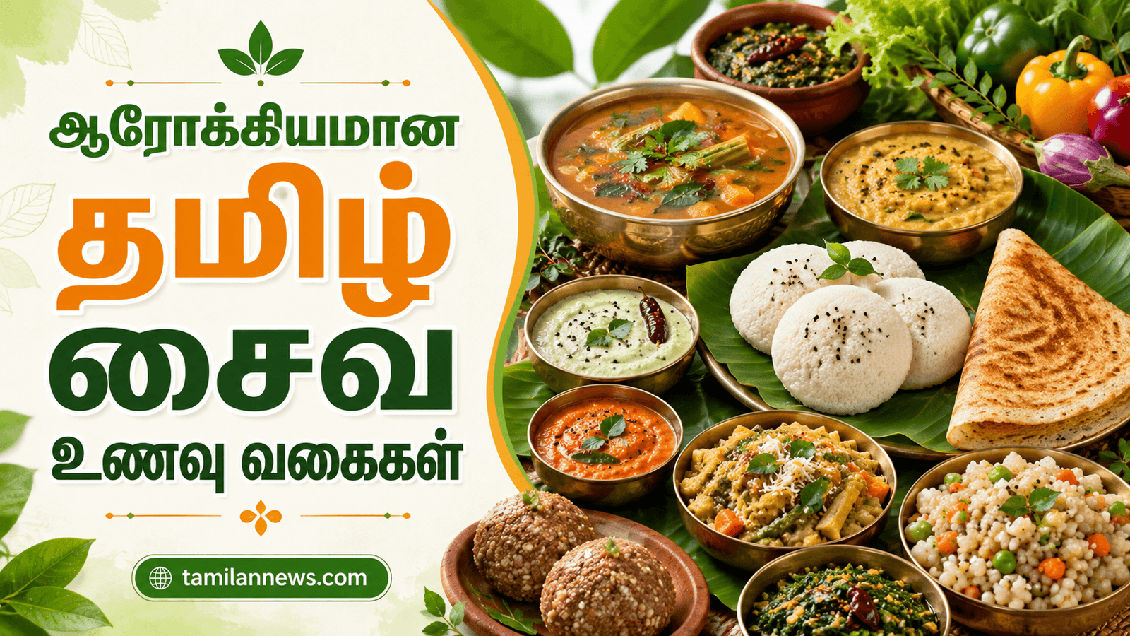 ஆரோக்கியமான தமிழ் சைவ உணவு வகைகள்